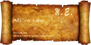Móra Edna névjegykártya